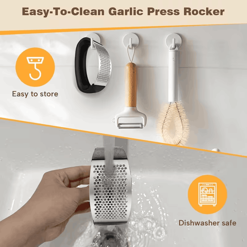 Stainless Steel Garlic Crusher | Easy Garlic, Ginger Crusher - Ekatra Mall EkatraMall