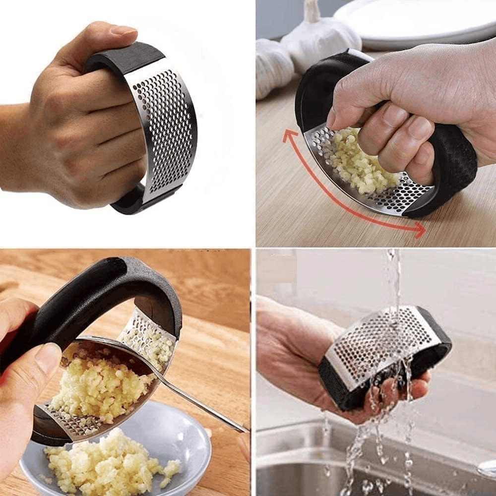 Stainless Steel Garlic Crusher | Easy Garlic, Ginger Crusher - Ekatra Mall EkatraMall