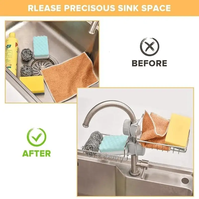 360° Stainless Steel Sink Organizer | Ekatra Mall GharChoice