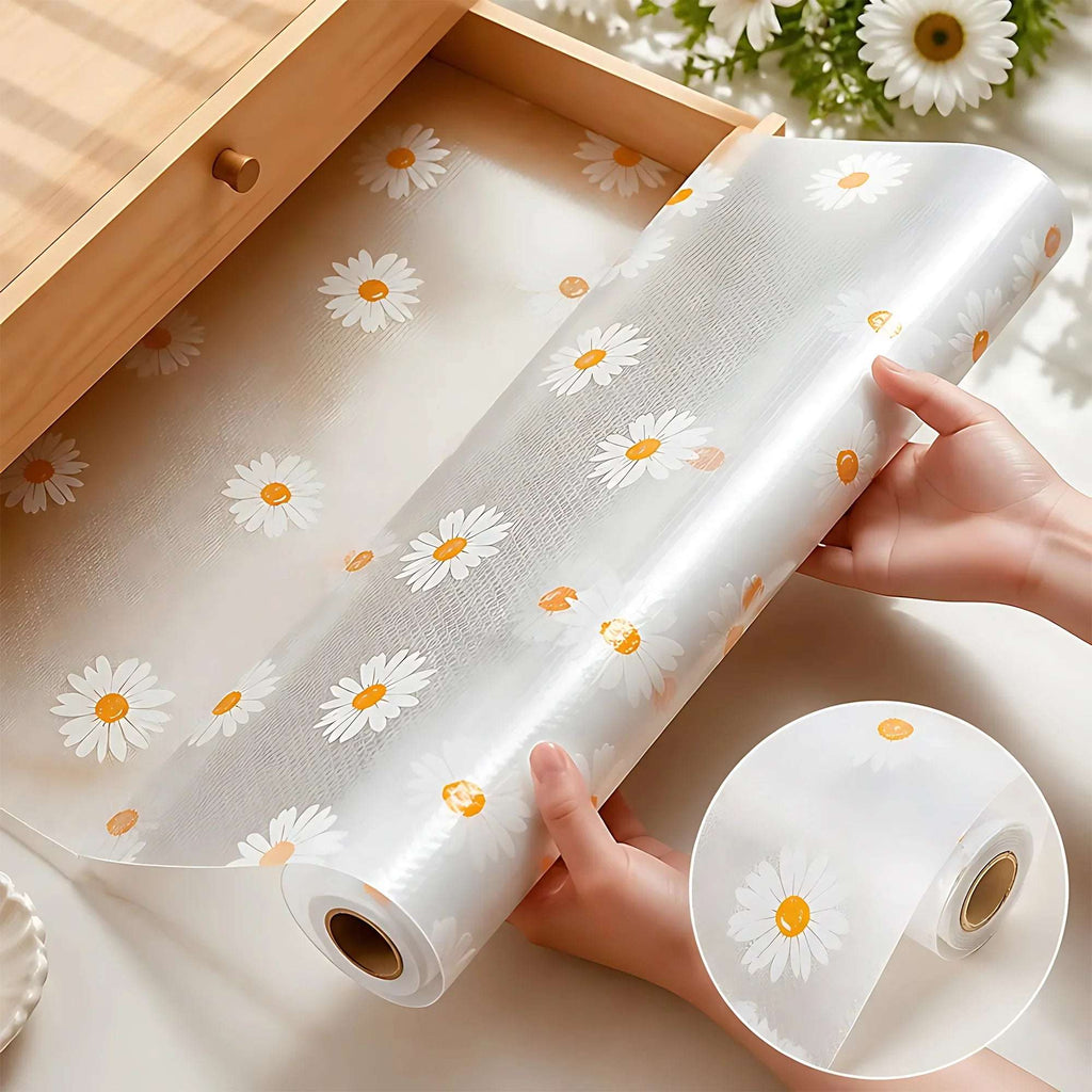 Multipurpose Washable Shelf Liner Mat | Anti-Slip Drawer & Fridge Mat | Ekatra Mall (45L x 300W cm) GharChoice