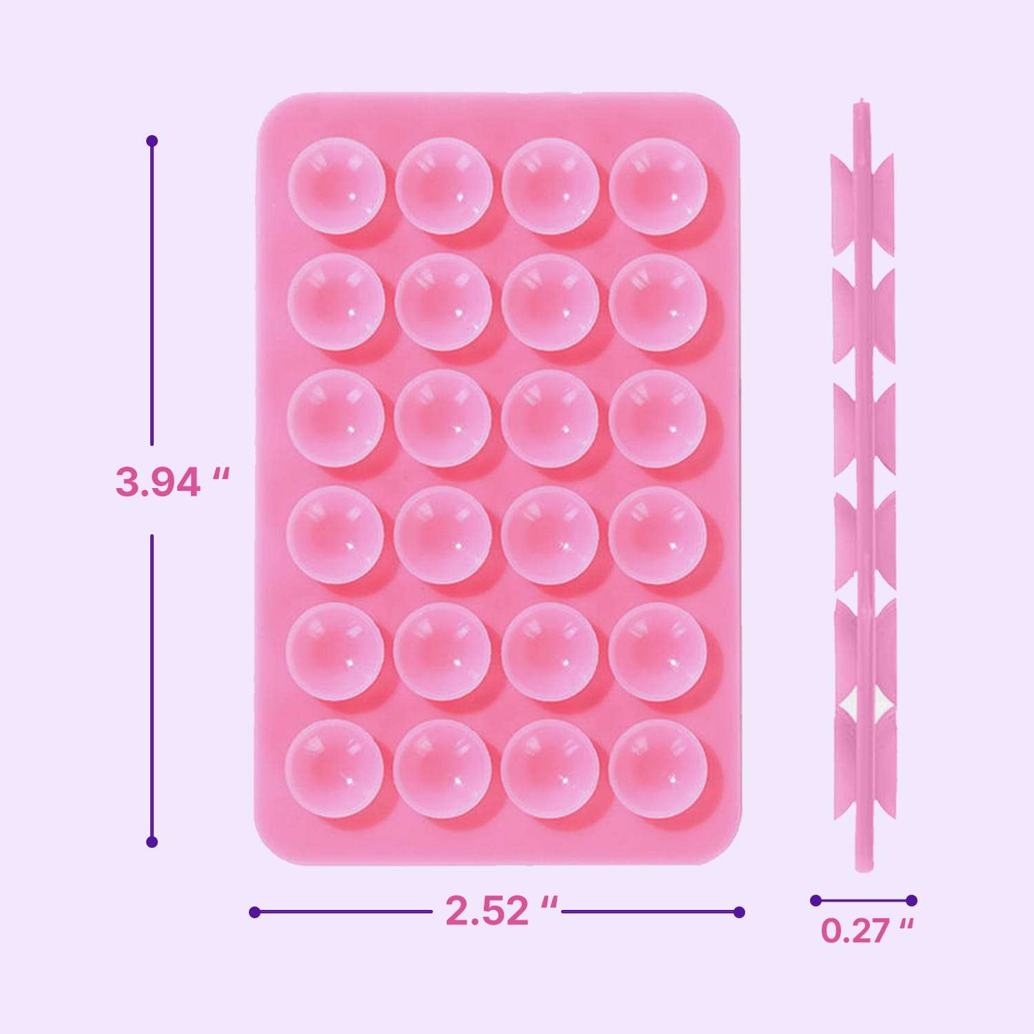 Double Sided Silicone Suction Phone Mount | Ekatra Mall GharChoice