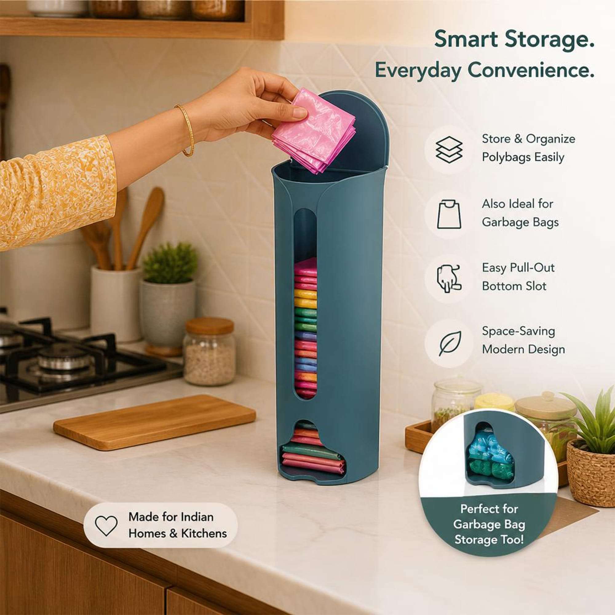 Multi-Purpose Wall Mounted Socks Organizer |  Ekatra Mall GharChoice