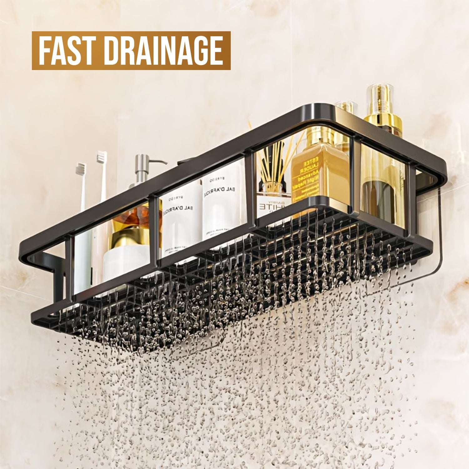 Aluminum Wall Mounted Bathroom Shelf | Ekatra Mall GharChoice