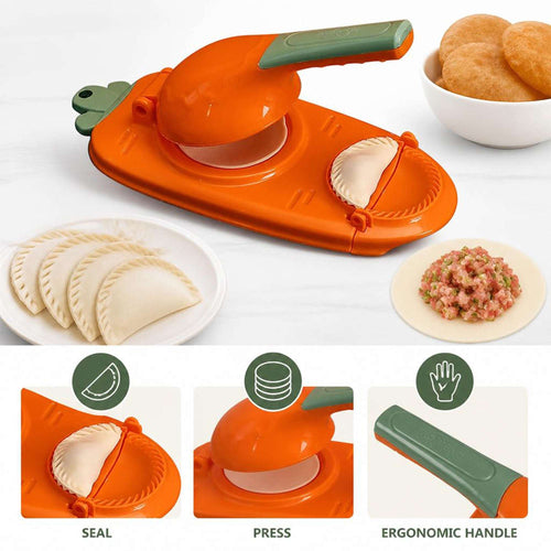 4-in-1 Gujiya & Momos Maker Set | Puri, Dumpling & Modak Making Tool | Ekatra Mall GharChoice