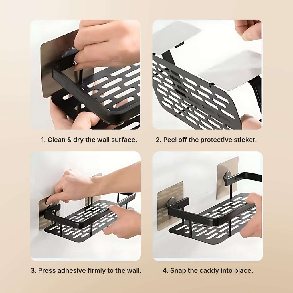 Aluminum Wall Mounted Bathroom Shelf | Ekatra Mall GharChoice