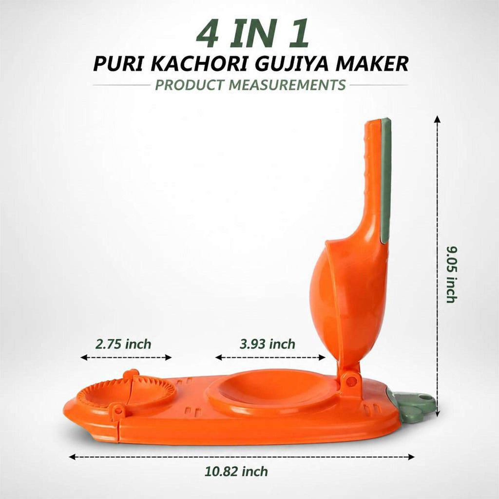 4-in-1 Gujiya & Momos Maker Set | Puri, Dumpling & Modak Making Tool | Ekatra Mall GharChoice