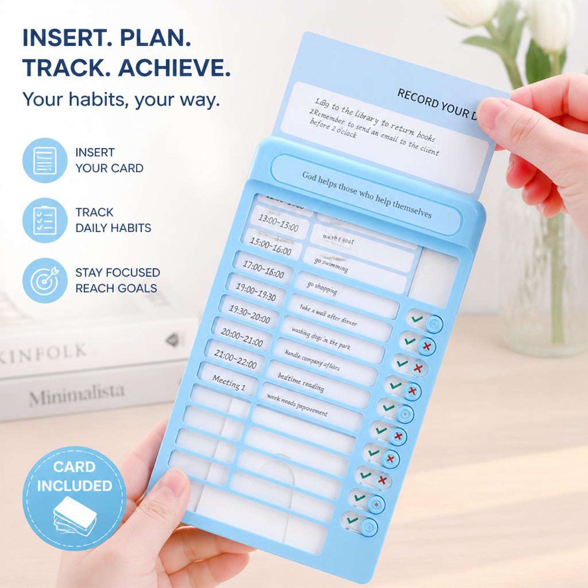 Daily Habit Tracker Board | Reusable Routine Checklist | Ekatra Mall GharChoice