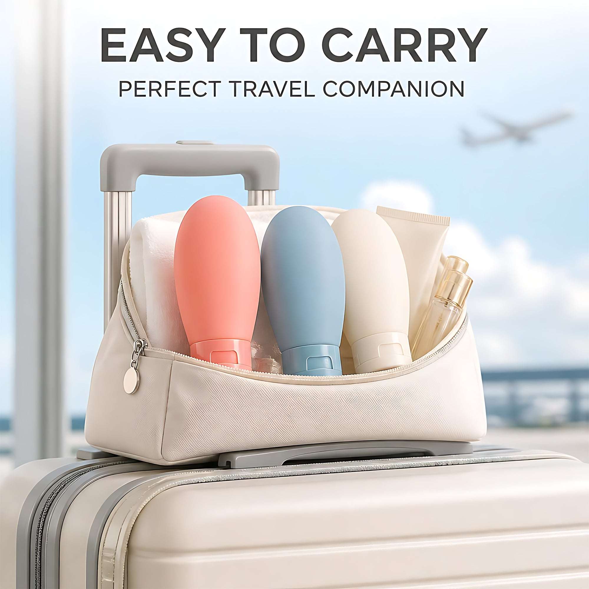 3 Pcs Travel Bottle Set | Leakproof Refillable Toiletry Containers | Ekatra Mall GharChoice
