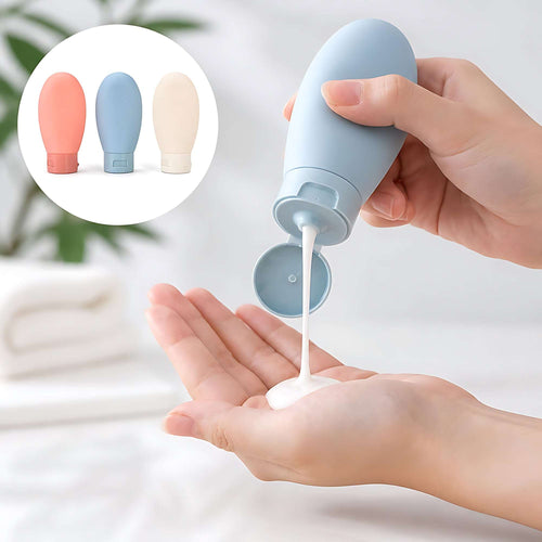 3 Pcs Travel Bottle Set | Leakproof Refillable Toiletry Containers | Ekatra Mall GharChoice