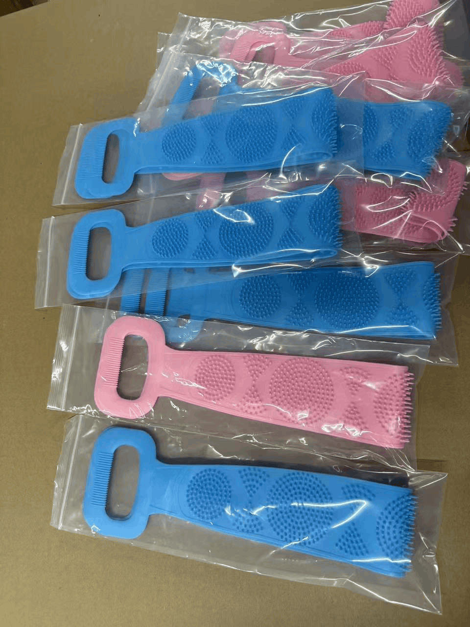 Silicone Body Back Scrubber | Double-Sided Exfoliating & Massage Bath Brush EkatraMall