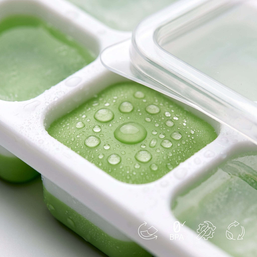 Ekatra Mall Silicone Ice Cube Tray | Removable Lid, Easy-Release & Stackable EkatraMall