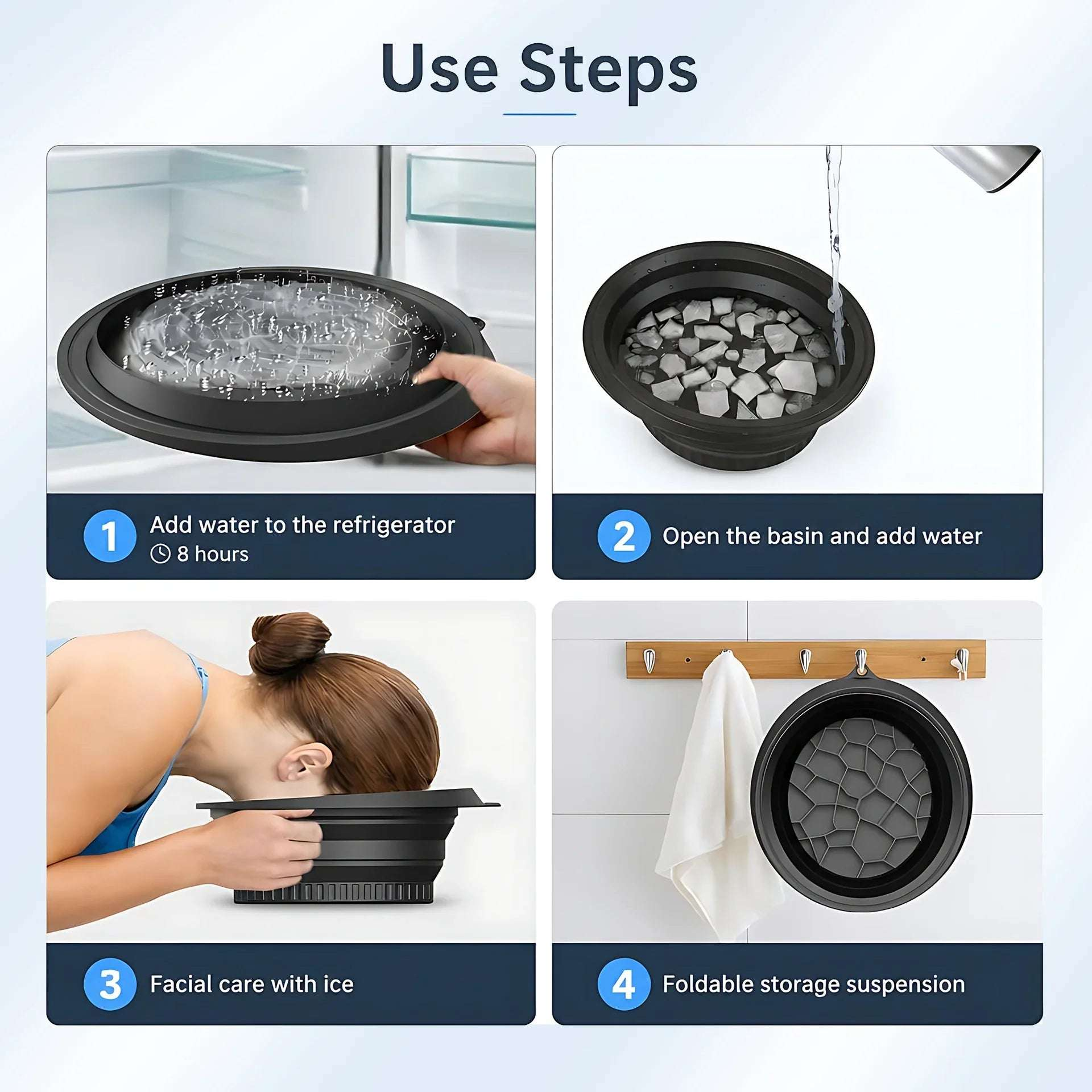 Silicone Face Ice Bowl | FREE Face Ice Roller | EkatraMall GharChoice